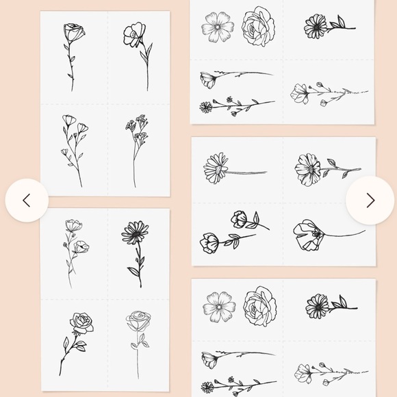 New! Lot 2 INKED By Dani Celestial Pack and Blooming Pack Temporary Tattoo - Picture 9 of 11